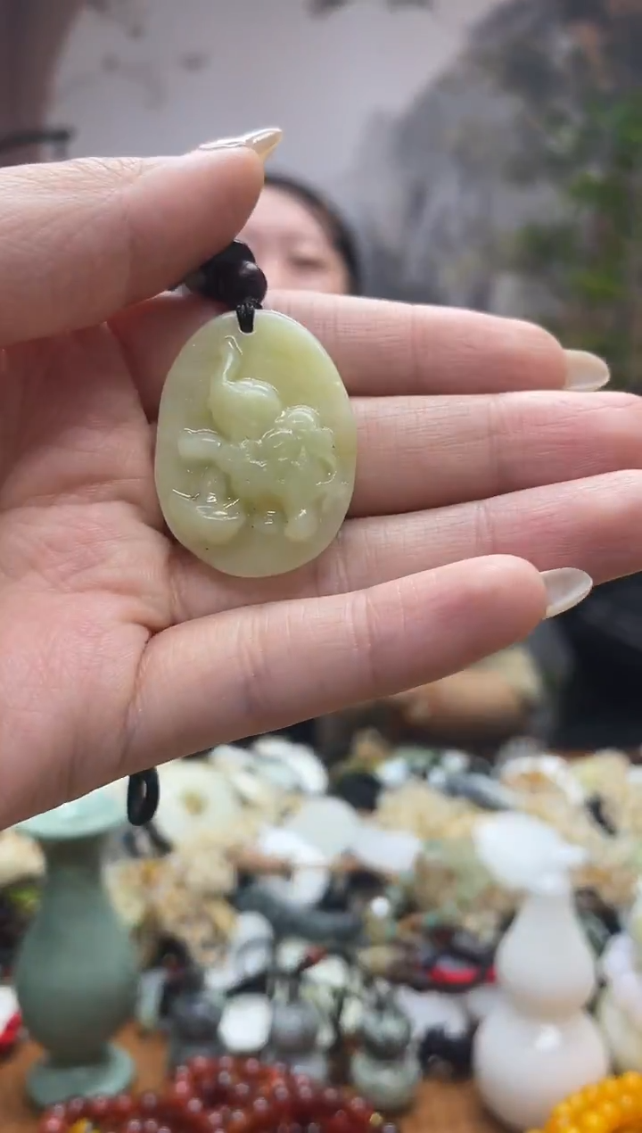 未镶嵌岫玉吊坠多样性发货拍一发一