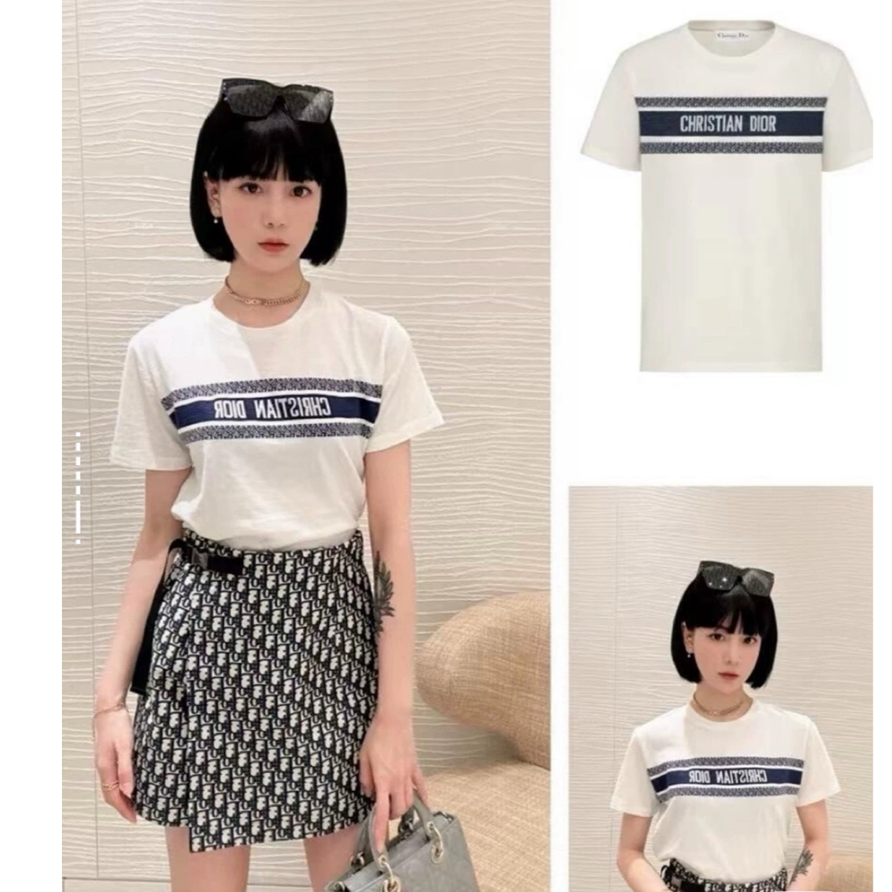 未使用 DIOR/迪奥 双双臻选/vv02701/迪奥短袖/s
