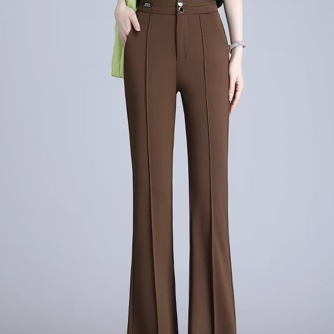 直播间下单( 1-100 )，女上新韩系高腰显高显瘦休闲棉裤