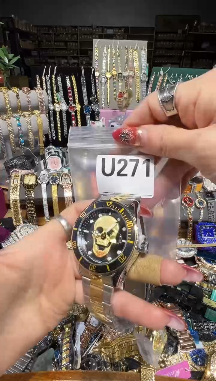 石英机芯不锈钢不锈钢直播定闪专用