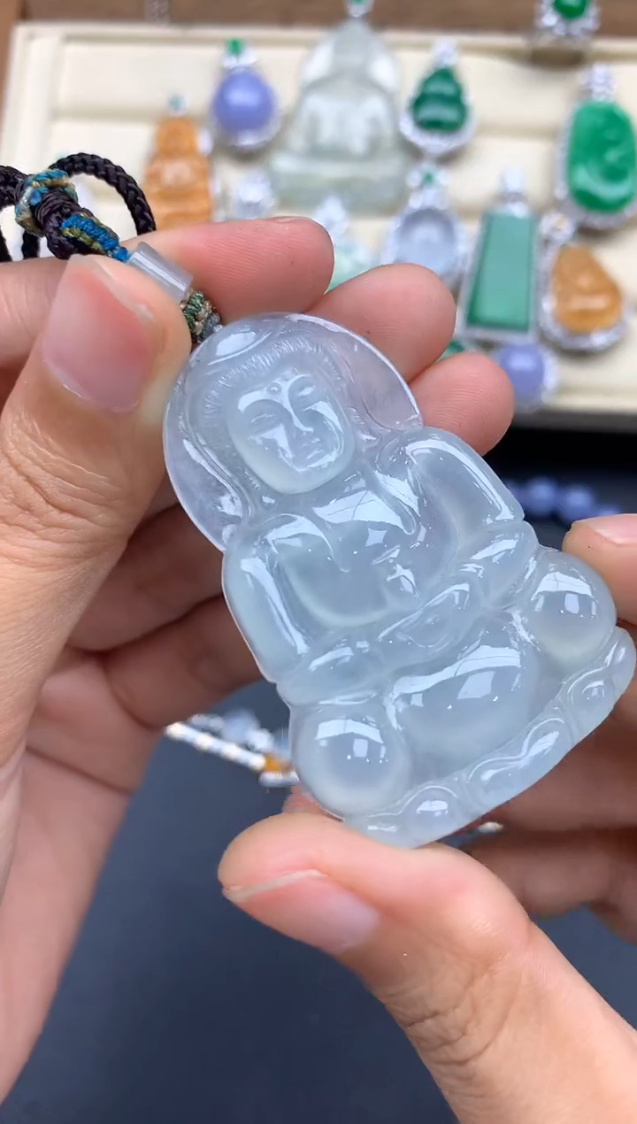 翡翠未镶嵌颈饰257-春日珠宝