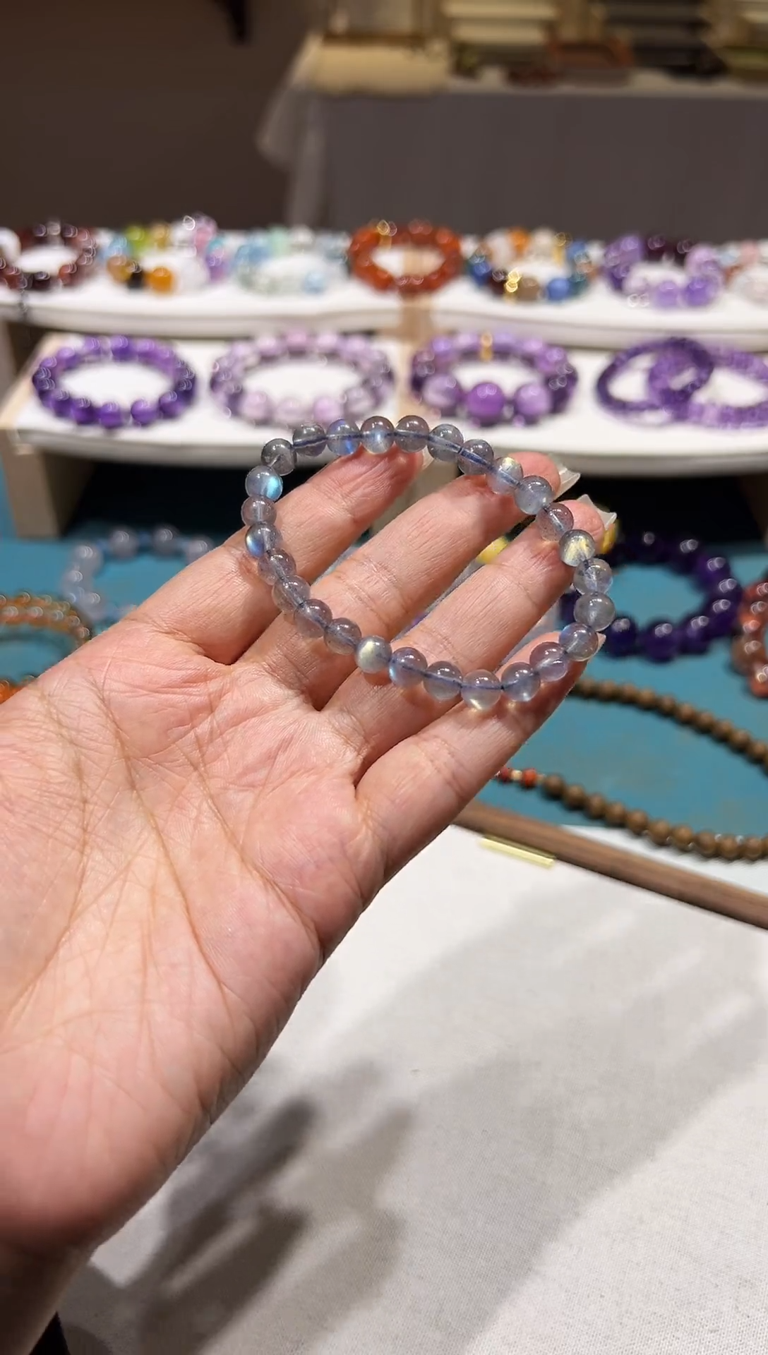 未镶嵌手链水晶灰月光卡7＋