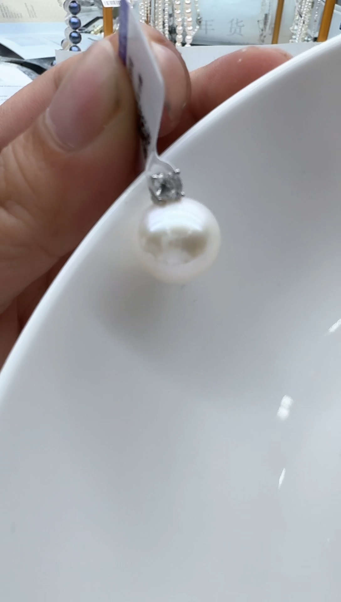 【闪购商品】淡水珍珠颈饰银S925镶嵌清货