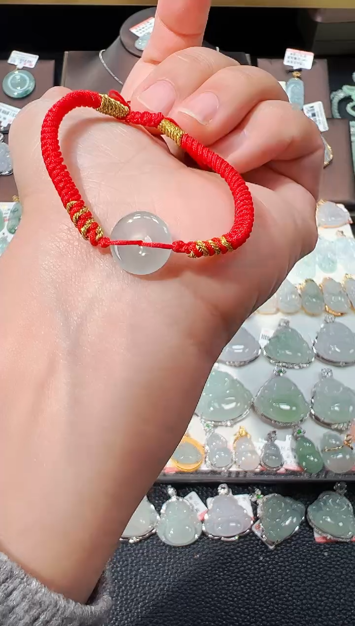 【闪购商品】翡翠手绳未镶嵌平安扣手绳