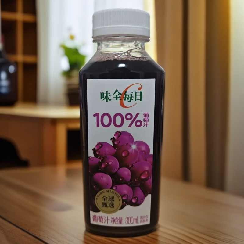 300ml*8瓶-味全每日C100%葡萄汁【到26年1月25日】