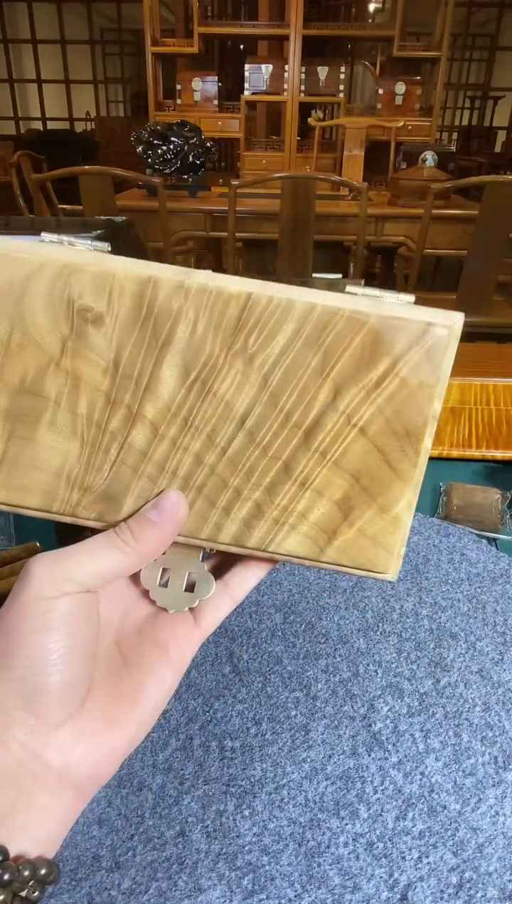 【闪购商品】金丝楠木艺金丝楠木小叶桢楠首饰盒20