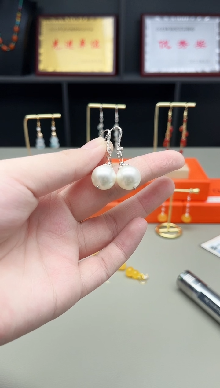 耳饰拼合珍珠（马贝珠）未镶嵌239