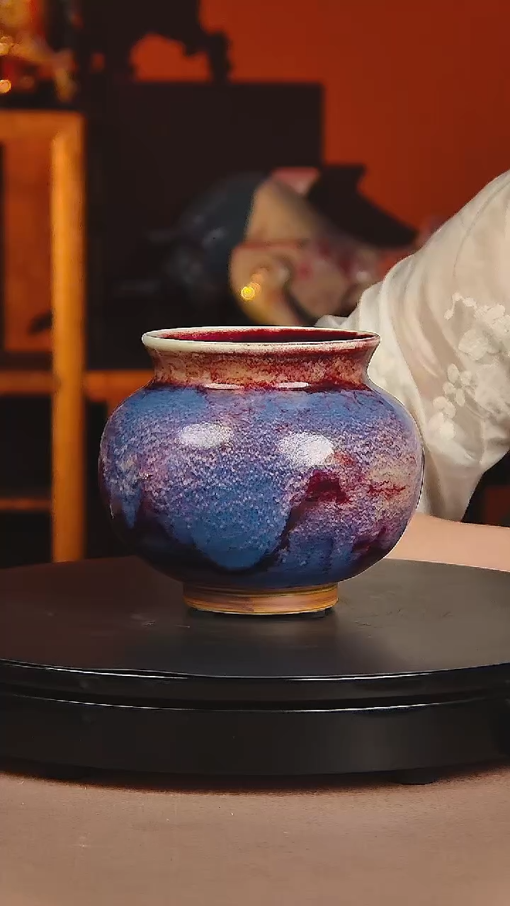 瓷片煤烧手拉罐子