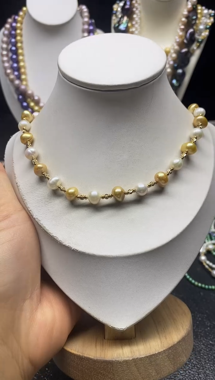 淡水珍珠未镶嵌颈饰多人