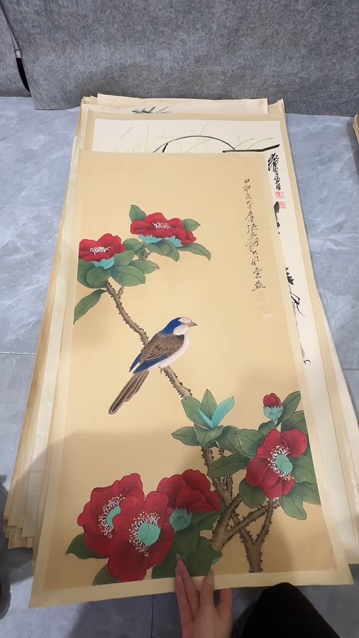 竖款玲珑阁书画艺术作品福利