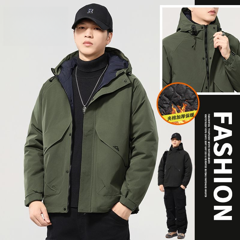 美式三防＋加棉加厚秋冬季户外百搭潮流帅气休闲男外套