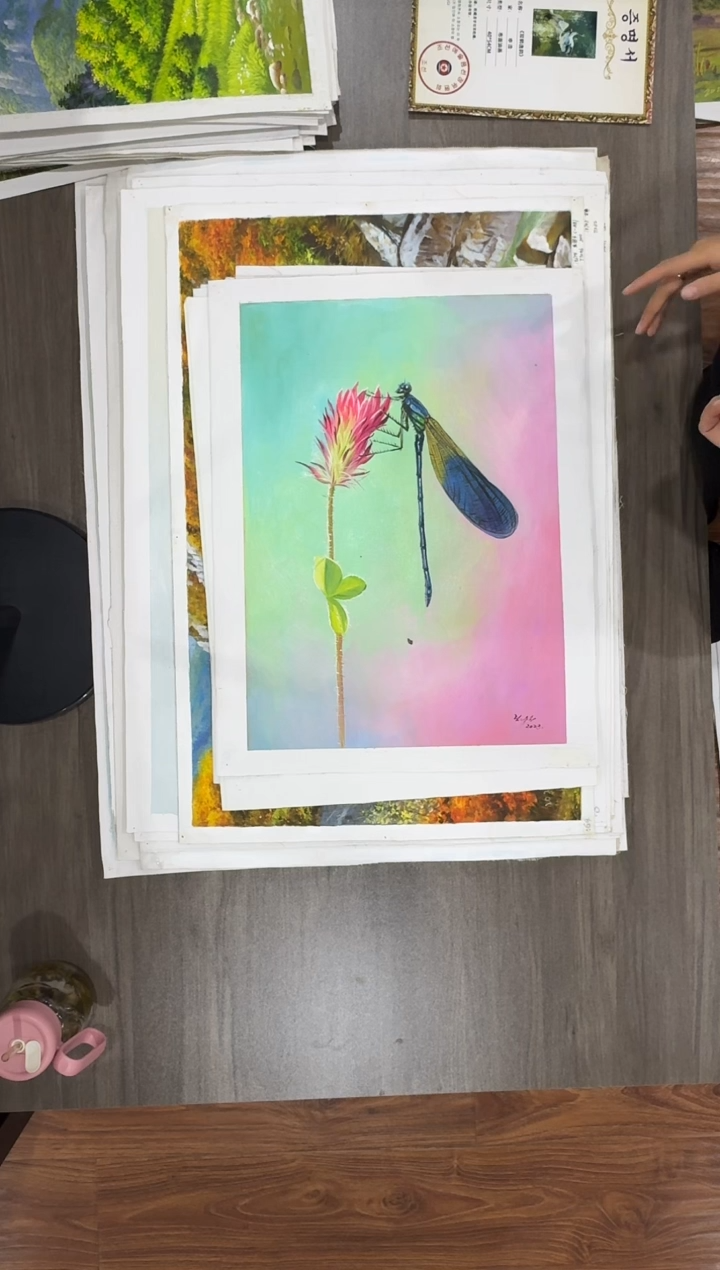 油画【238号】约53*35cm丨朝鲜原创纯手绘孤品油画丨顺丰包邮