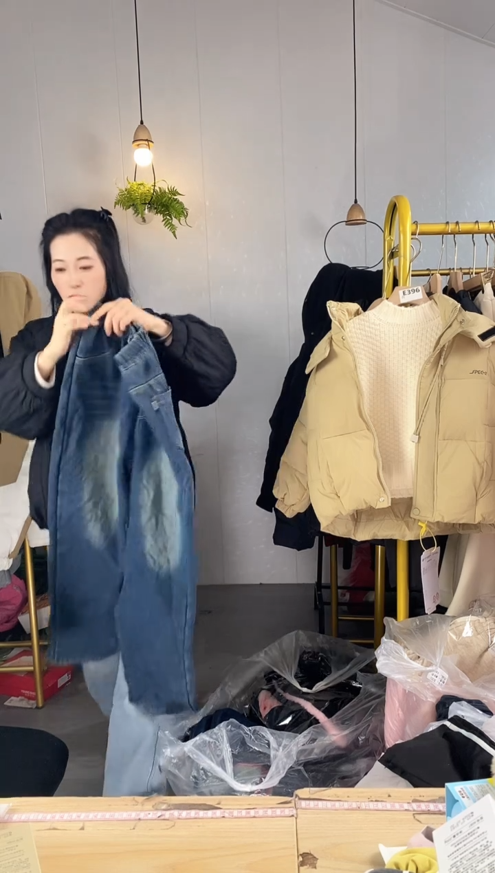 170码加绒牛仔裤【893