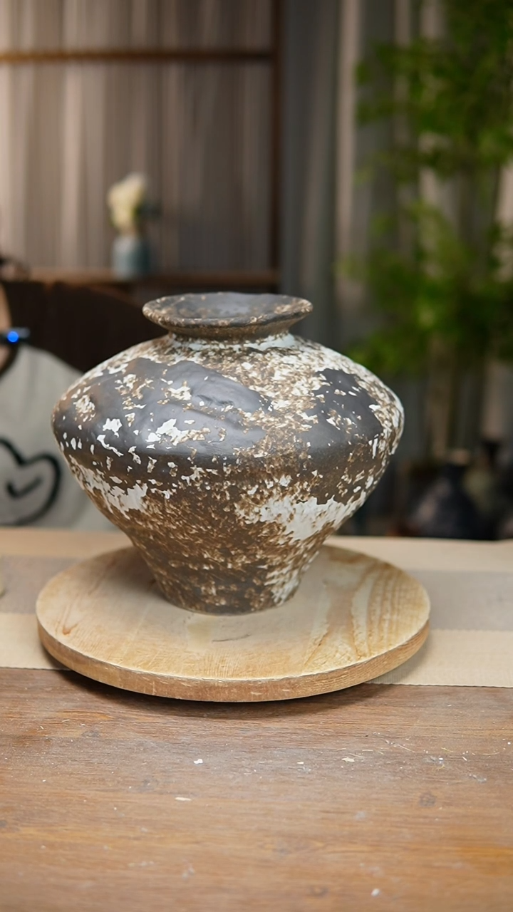 【闪购商品】陶瓷花器诧寂黑大飞碟