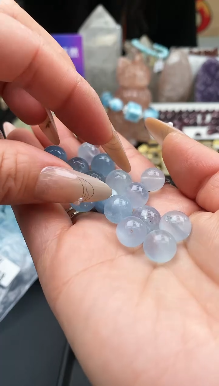 【闪购商品】海蓝宝石颈饰未镶嵌46a多样性发其一/1.24/1个