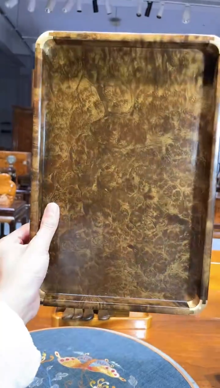 乌木类成套家具瘤疤茶盘 s12