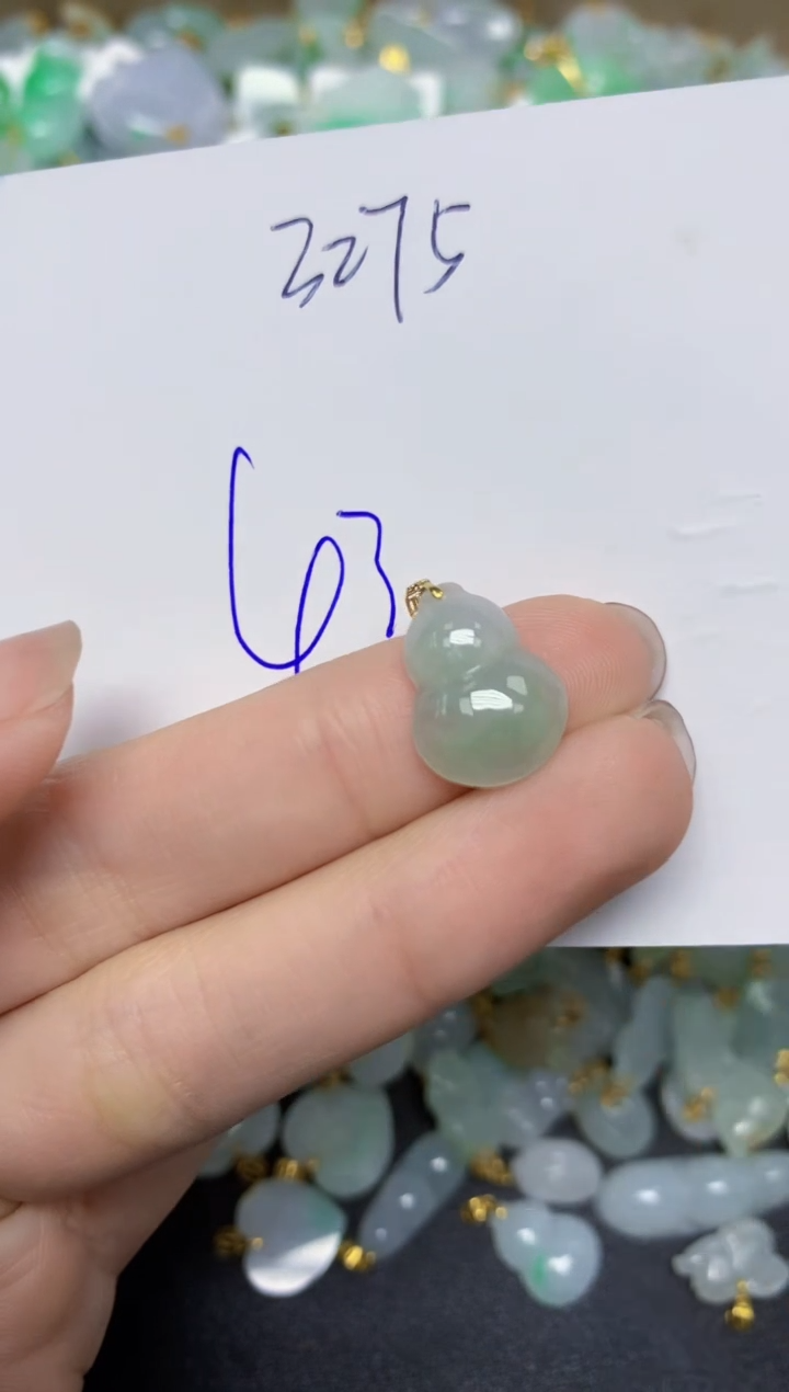 【闪购商品】翡翠颈饰18K金镶嵌 天然翡翠A货