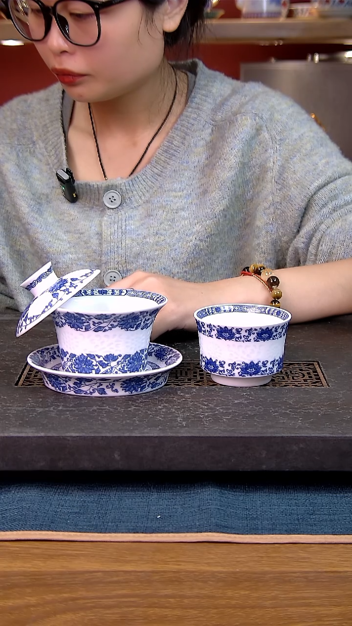 简装家用款2件套 白瓷陶瓷茶具