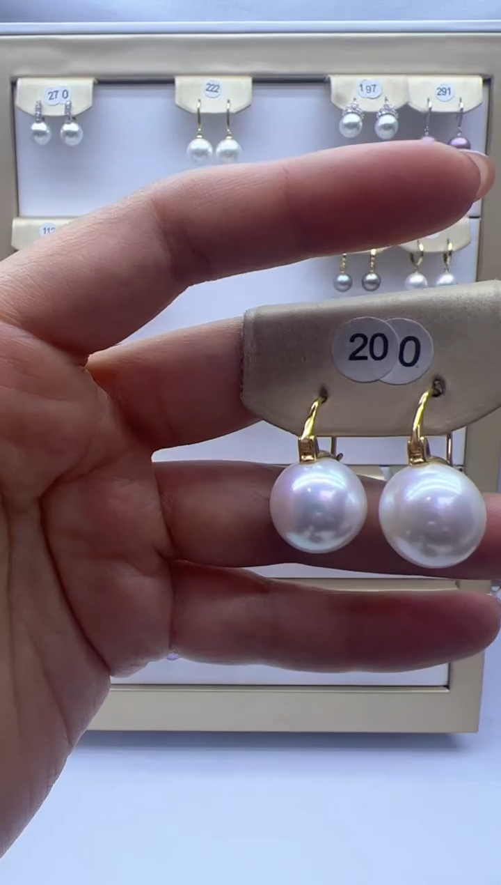【闪购商品】淡水珍珠耳饰银S925镶嵌200