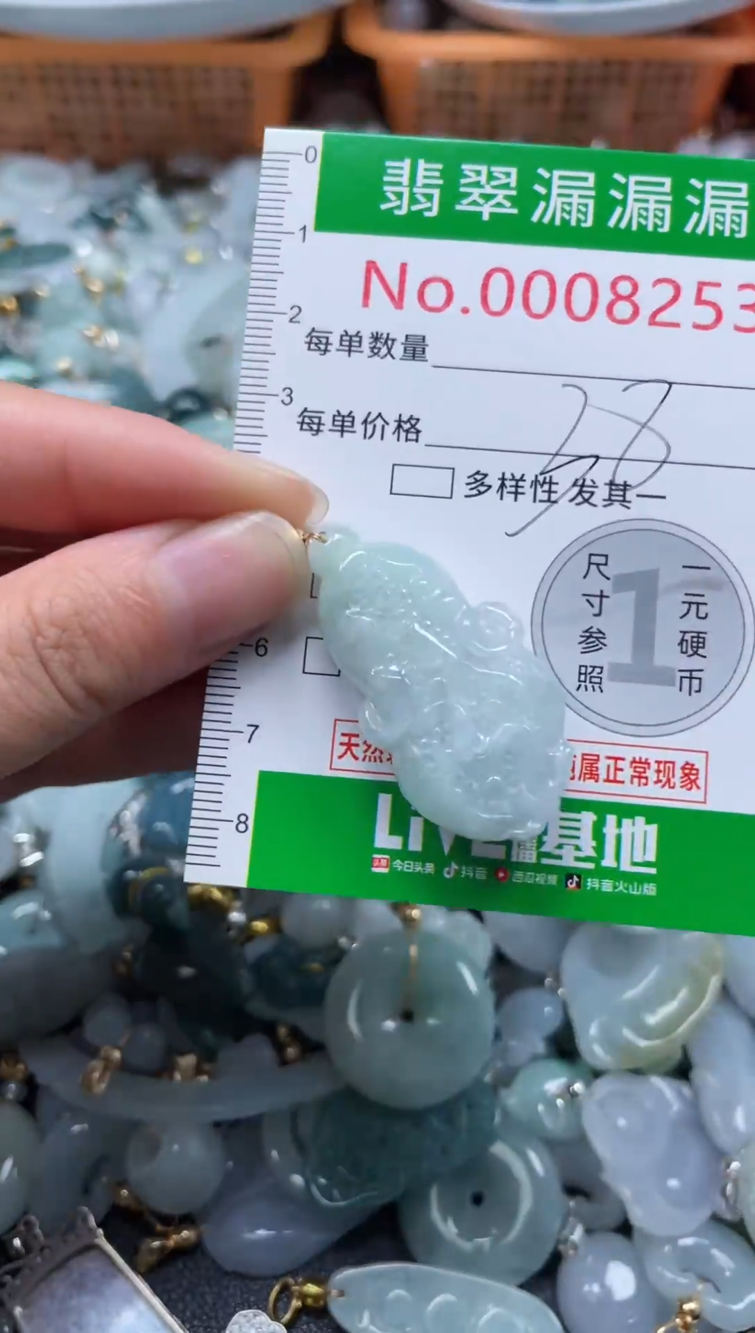 颈饰未镶嵌翡翠8253