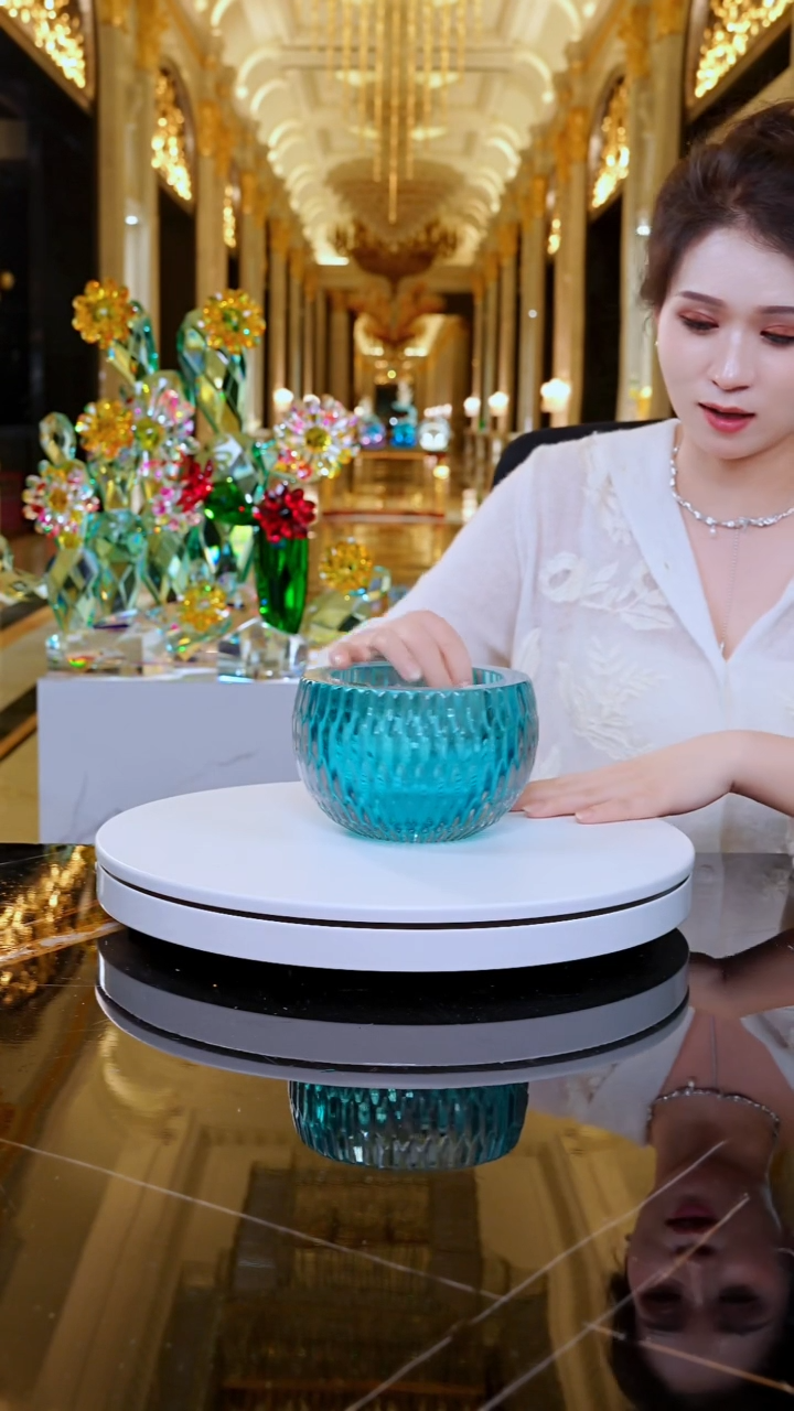 摆件YB00425湖水蓝收纳碗