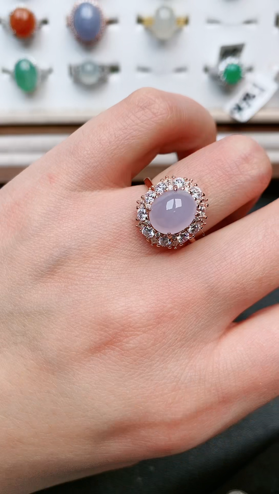 【闪购商品】翡翠戒指银S925镶嵌....