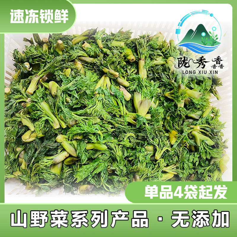 陇南山野菜组合装乌龙头五爪菜香椿芽石钙菜