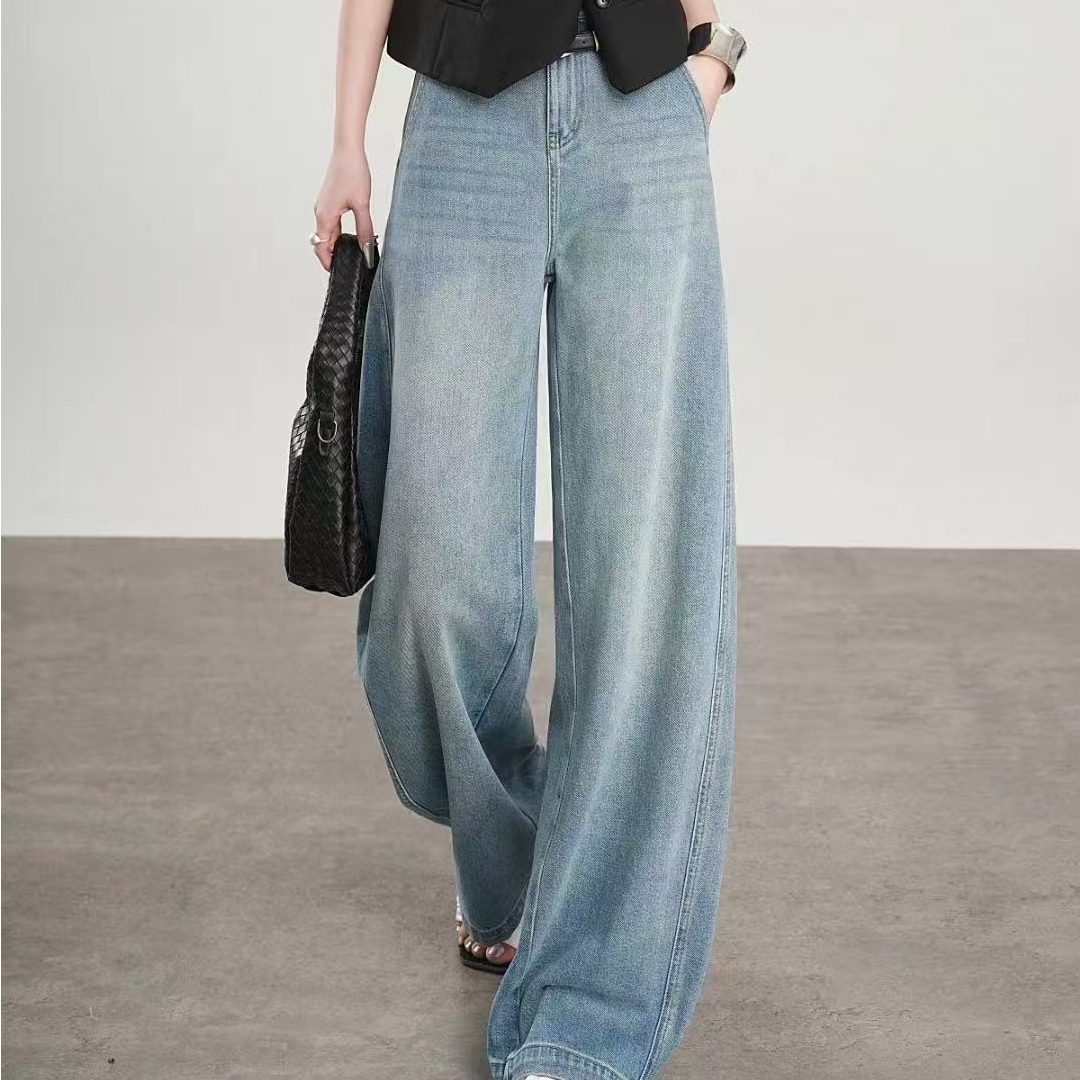「点索DIANSUO」高品质宽松百搭牛仔裤阔腿裤高腰时尚休闲春夏秋款