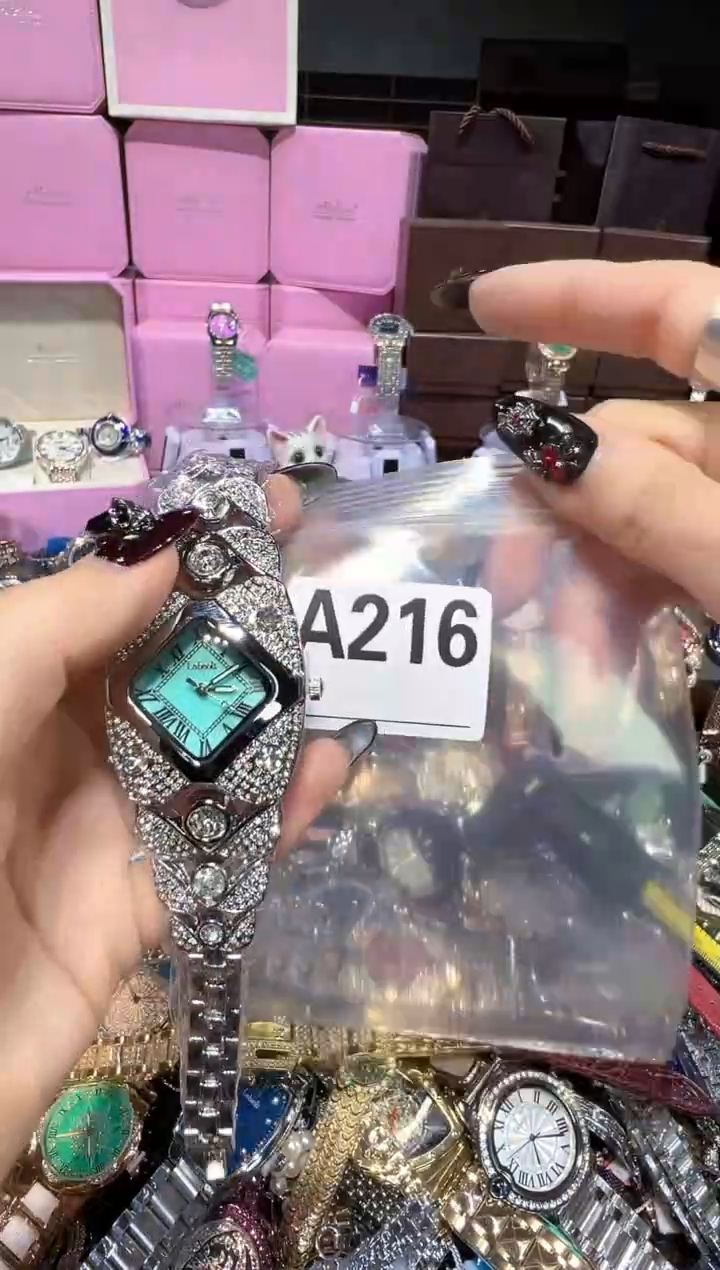 石英机芯不锈钢不锈钢直播定闪专用 