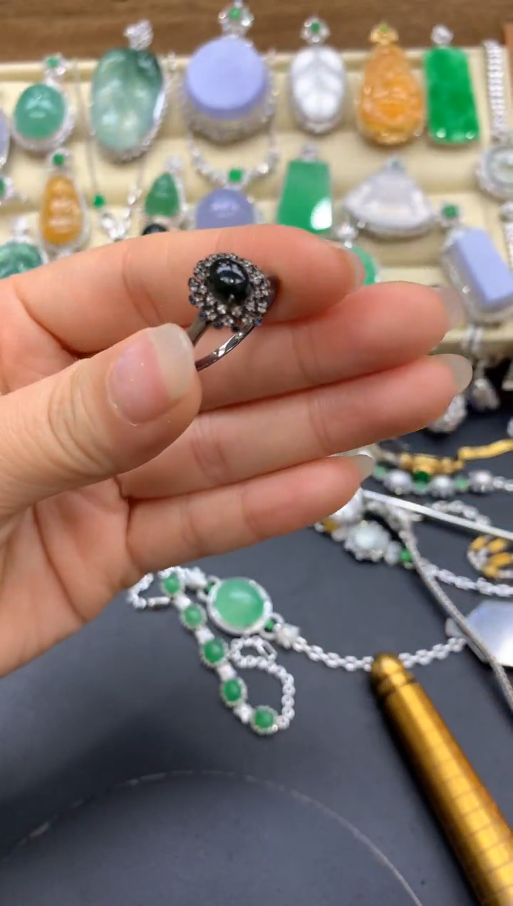 【闪购商品】翡翠戒指18K金镶嵌317-中国好珍宝