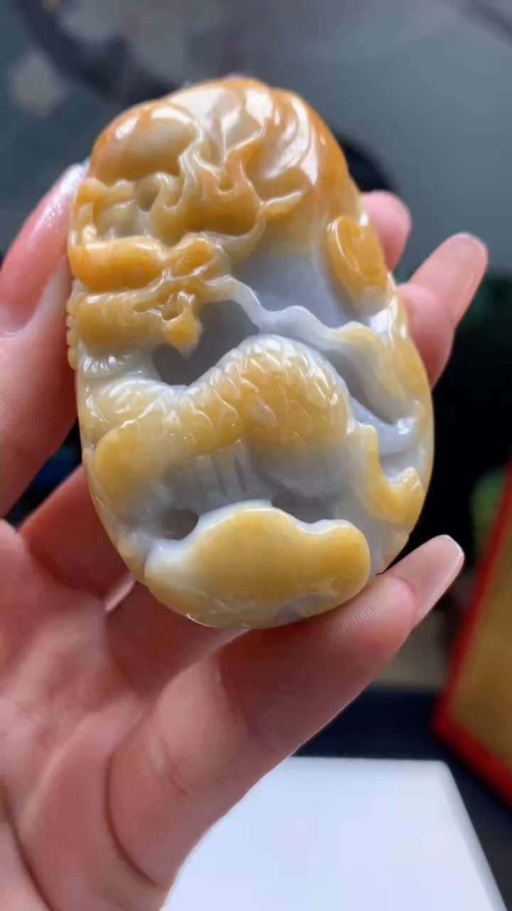 【闪购商品】定制翡翠未镶嵌1044ry-毛货挂件16