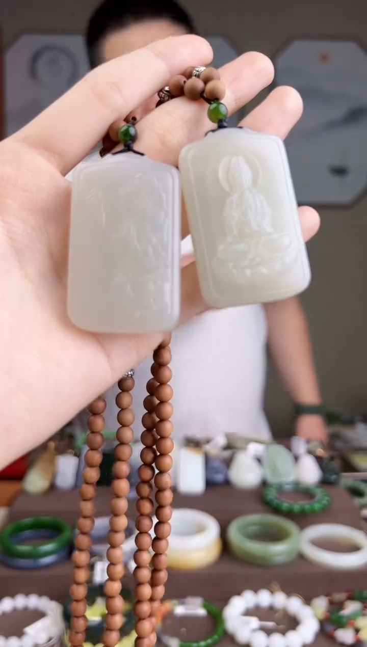 和田玉未镶嵌颈饰多样性发货 拍一单发一个