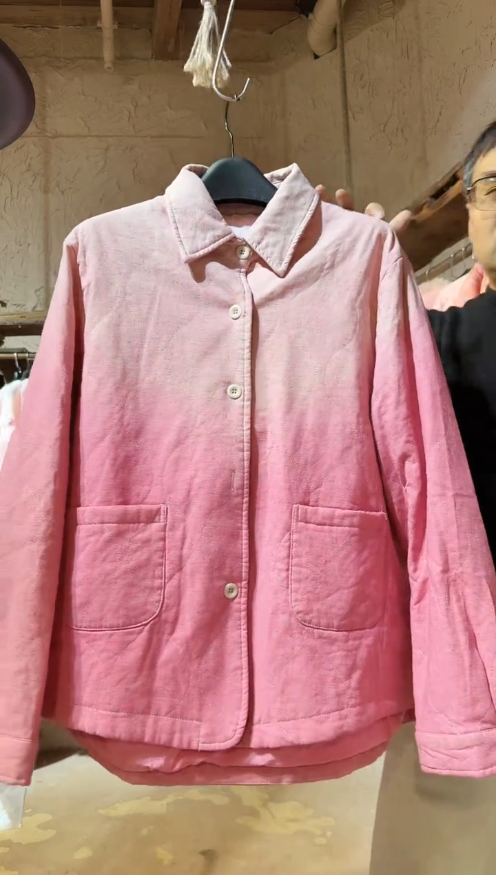 粉染麻料棉服222