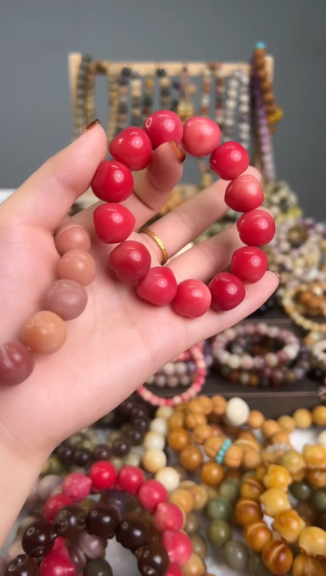 大卡蜜桃菩提手串