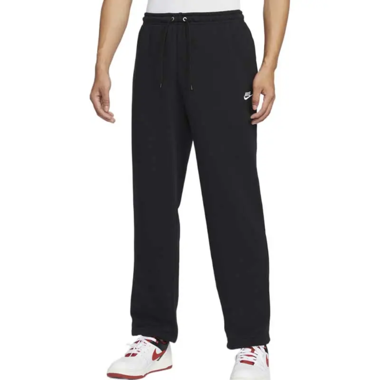 NIKE/耐克【流光风】CLUB男子黑色百搭法式毛圈长裤 HQ4423010