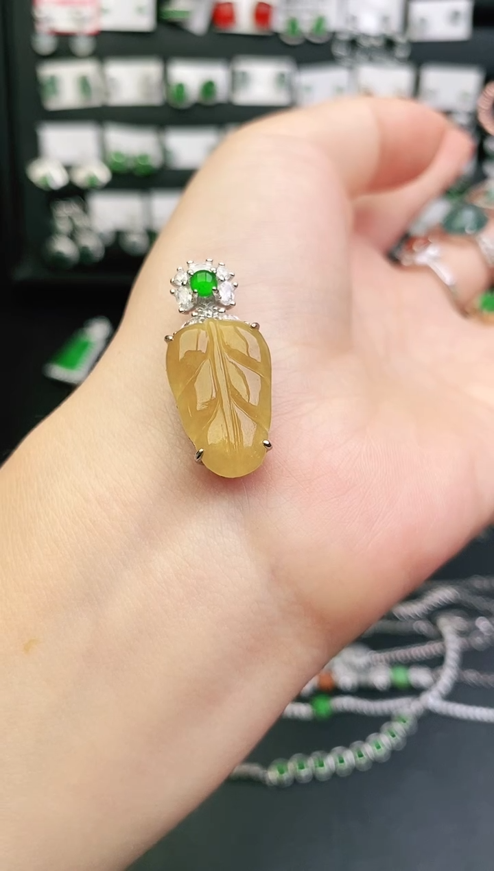 银S925镶嵌戒指翡翠0