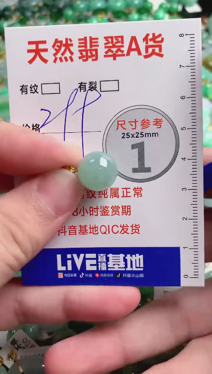 翡翠18K金镶嵌颈饰0599765531