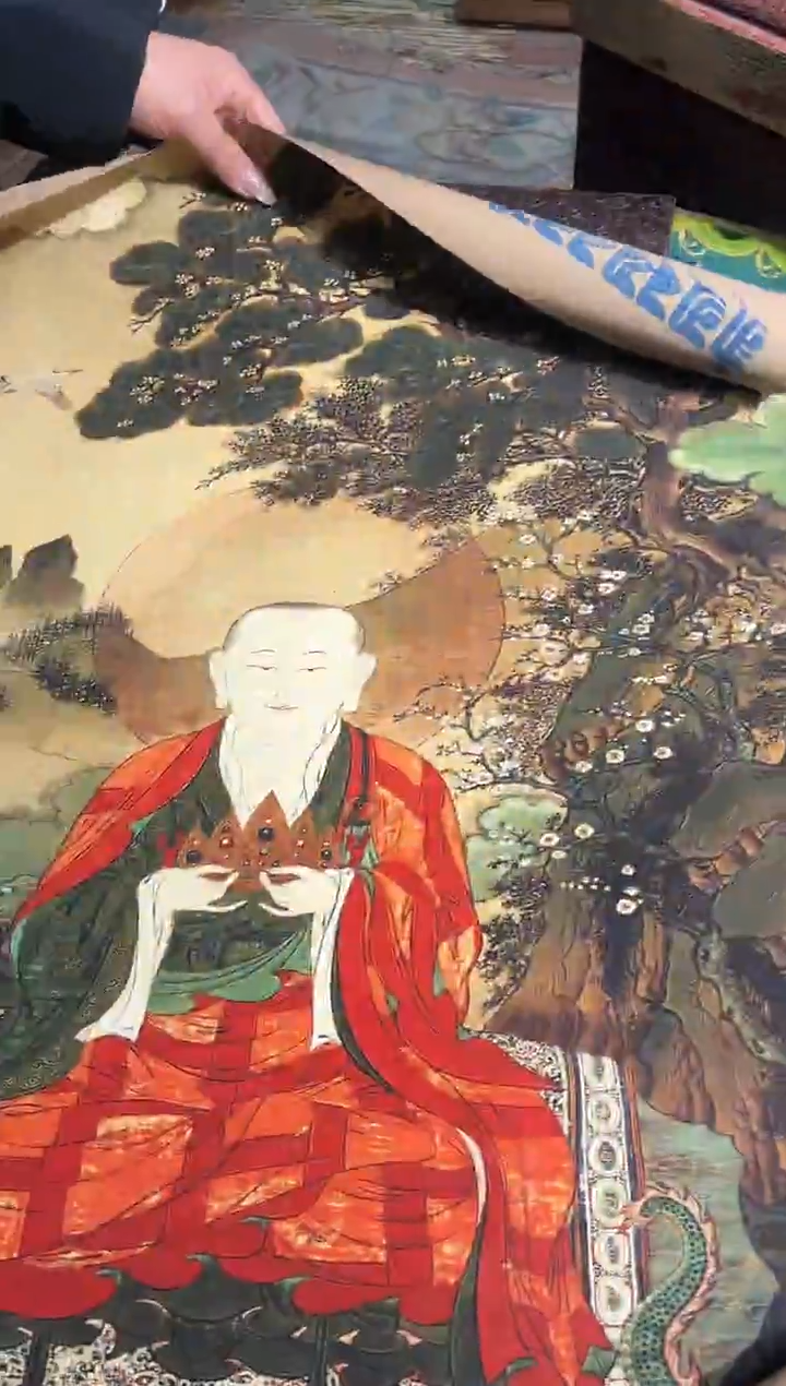 卷轴画路路的唐卡tk160