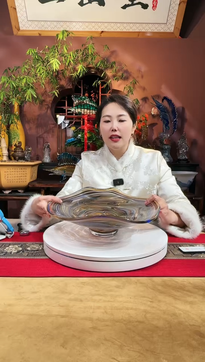 【闪购商品】琉璃手工艺品果盘