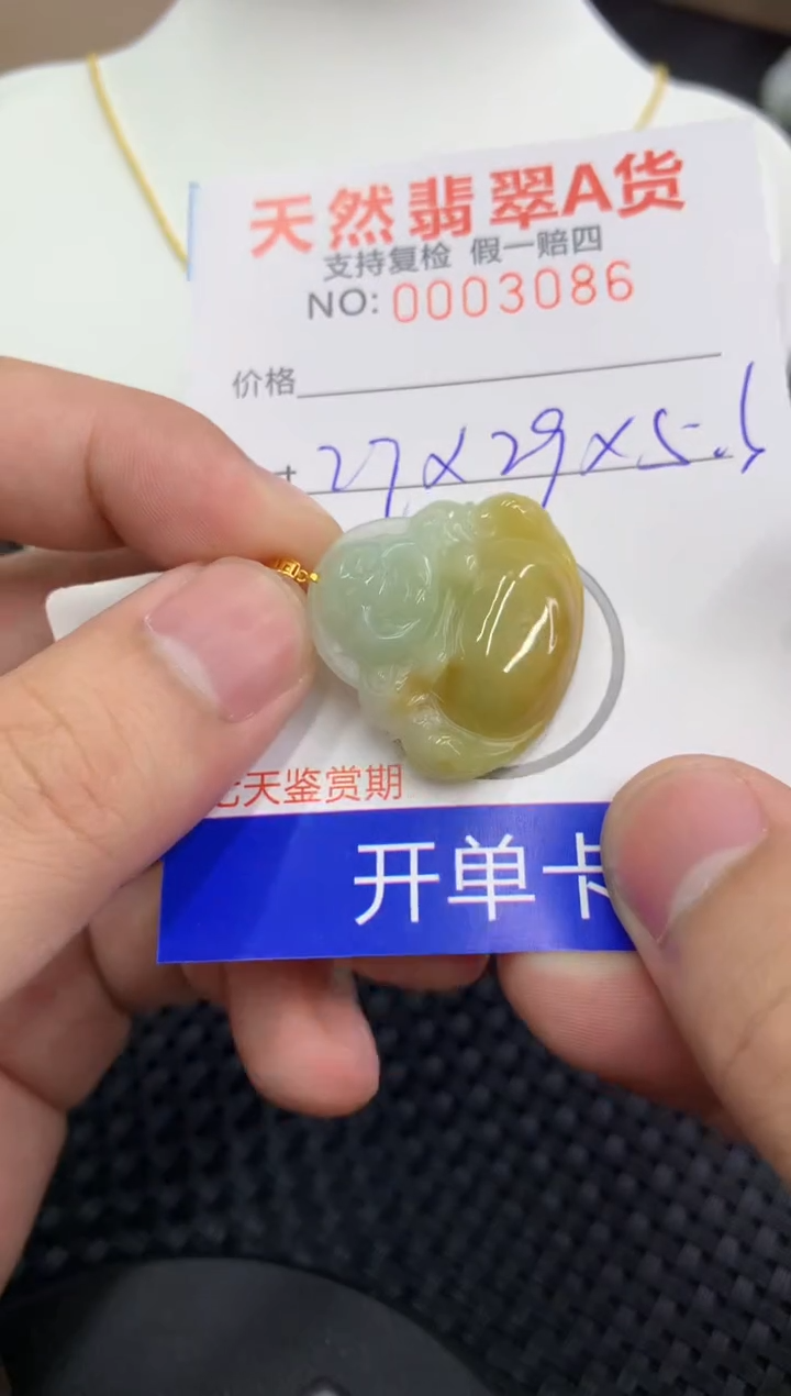 【闪购商品】翡翠颈饰18K金镶嵌111111111111