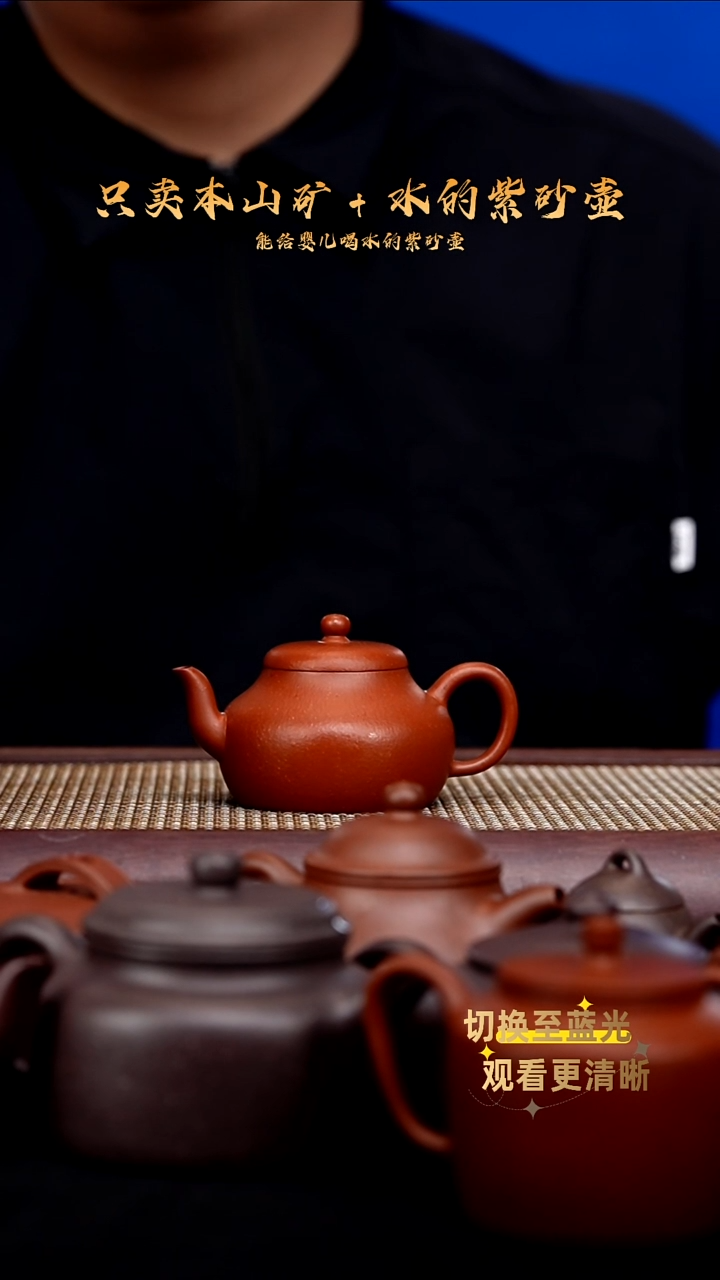 茶壶紫砂全手龙山朱泥 君德