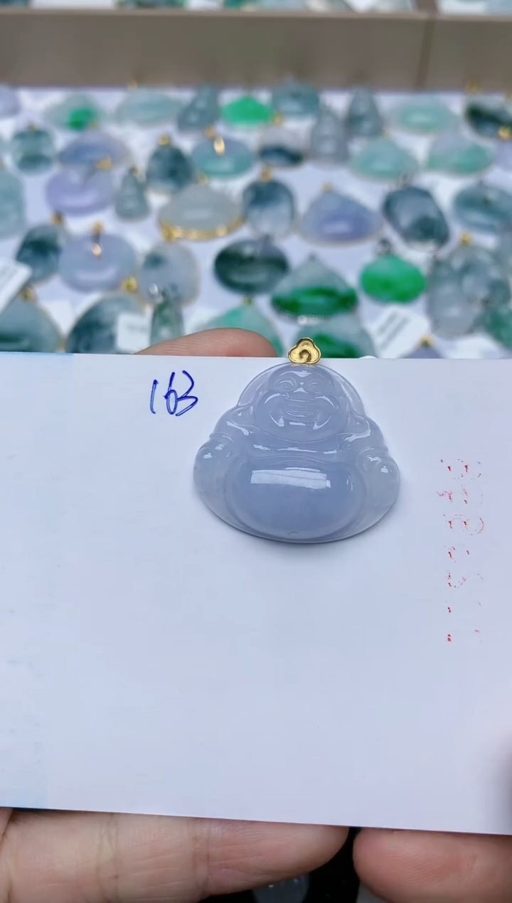 【闪购商品】翡翠颈饰18K金镶嵌天然翡翠A货    163