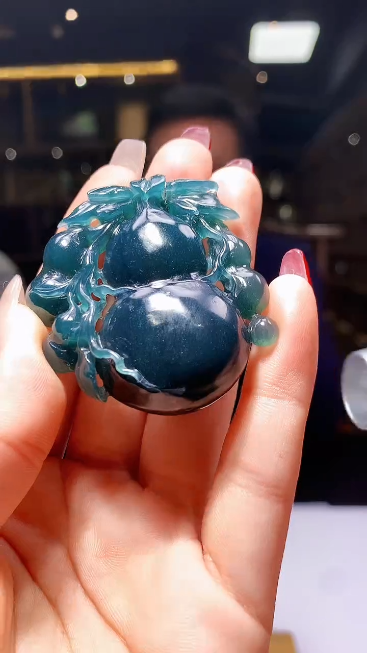 【闪购商品】定制翡翠未镶嵌1004hm-毛货挂件30