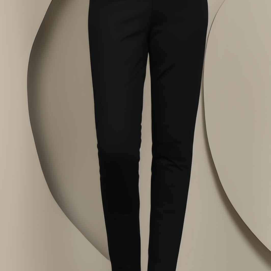 松紧高腰收腹显瘦羽绒裤女2025冬季新款时尚加厚保暖长棉裤