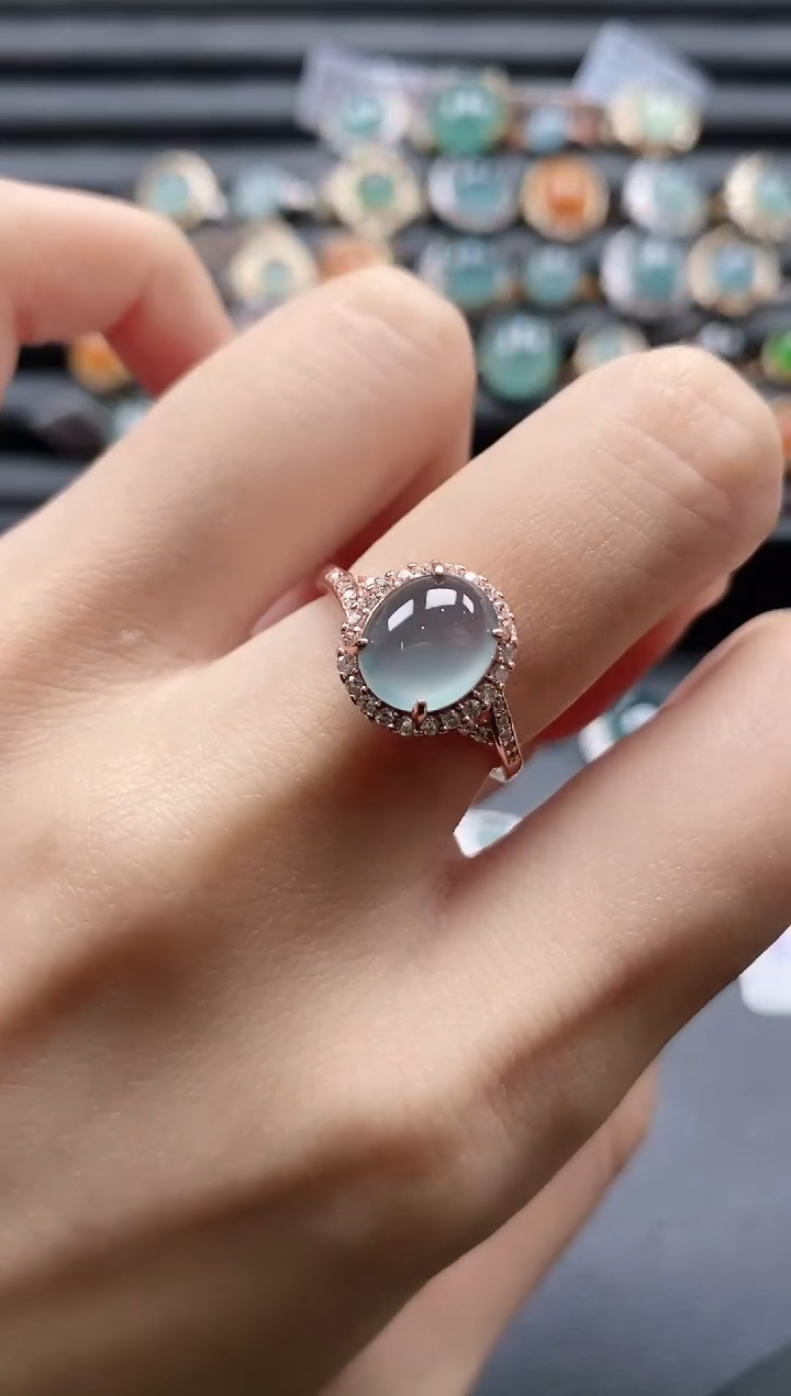 【闪购商品】翡翠戒指银S925镶嵌1111