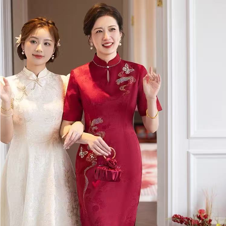 【喜妈妈囍婆婆】吴苏织匠 常熟新中式高端旗袍婚宴会大气手工礼服