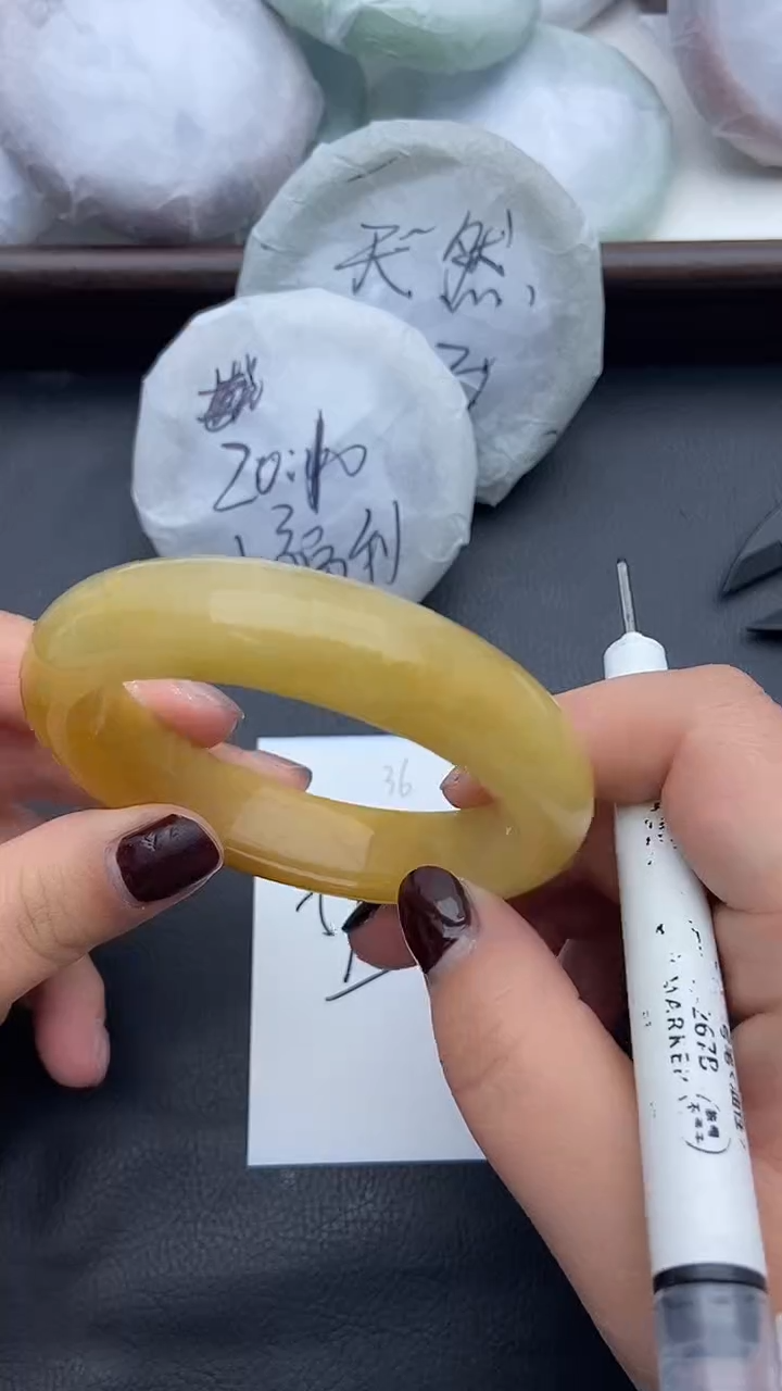 未镶嵌手镯石英质玉36+59/60