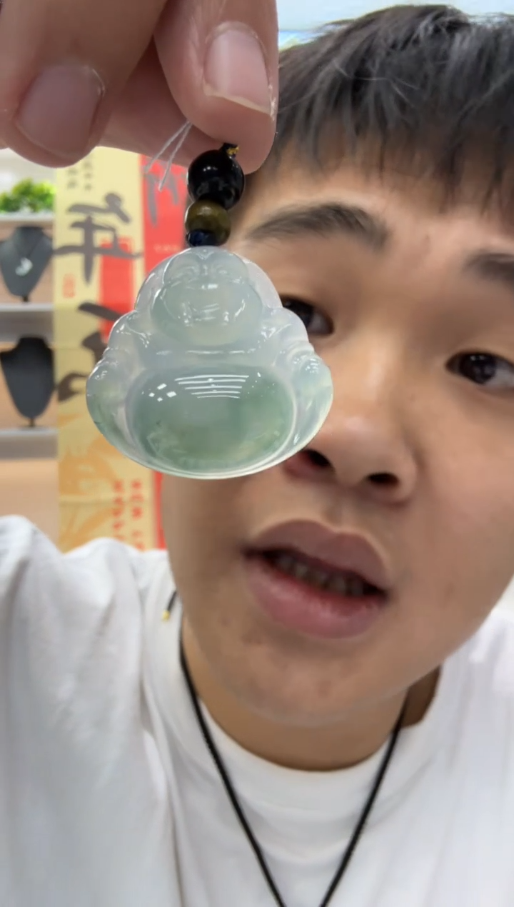 【闪购商品】翡翠颈饰未镶嵌天然翡翠A货孤品一件