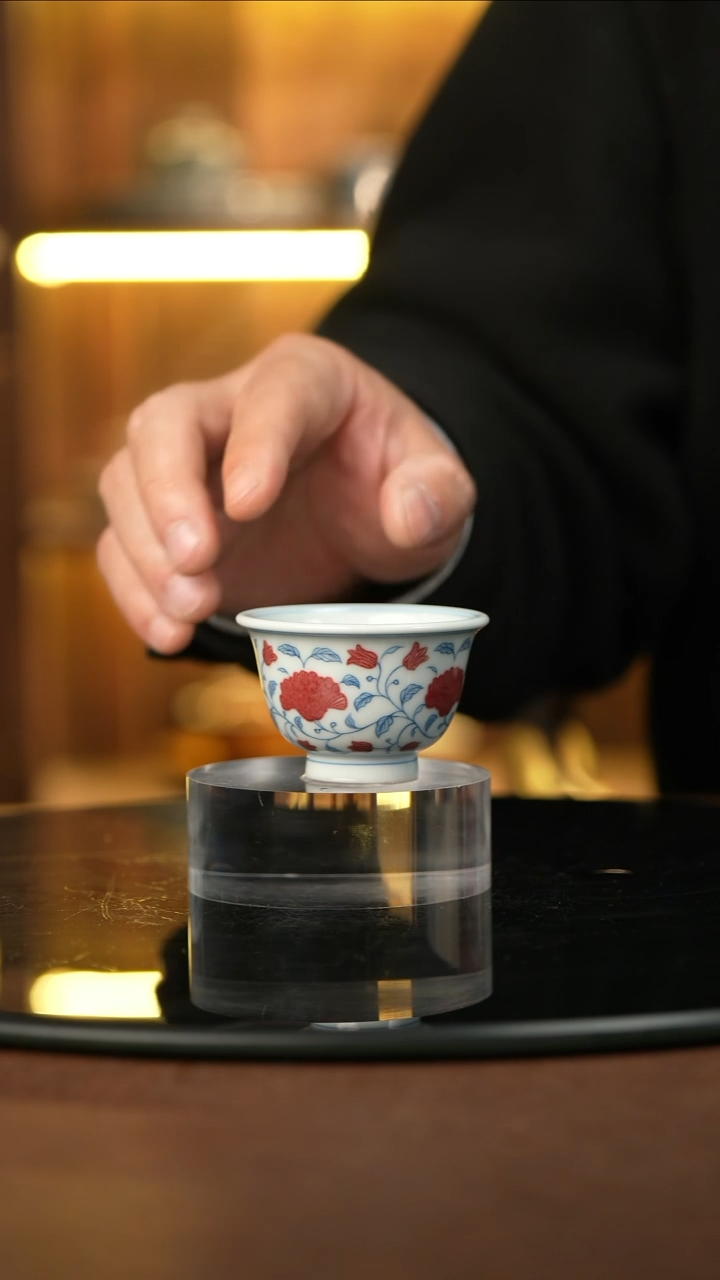 喵***. 景德镇手工手绘茶器  釉里红 yf