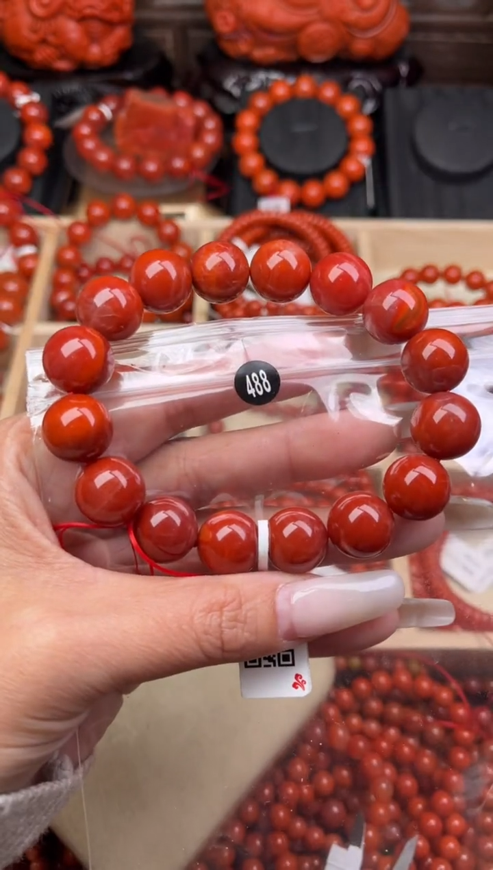 【闪购商品】南红玛瑙珠宝奇石未镶嵌488-14+